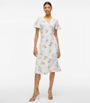 Vila naiste kleit 14059666*05, valge/kirju 5715361165736