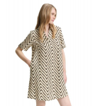 Tom Tailor naiste kleit 1046481*38058, naturaalvalge/must