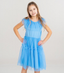 T&uuml;drukute kleit 242485 02, sinine/sinine