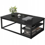 Kohvilaud modernne pink riiulitega elutuba suur 120 cm p&ouml;&ouml;ning must