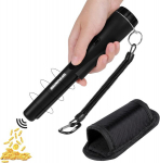 Diealles Shine kaasaskantav metallidetektor, veekindel pinpointer metallidetektor sisseehitatud Led-indikaatoriga, 360&deg; skaneerimise pin pointer metalliotsija aardejahiks (must)