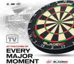 Winmau Blade 6 Triple Core Carbon professionaalne harjastega klassikaline noolem&auml;ngulaud