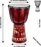 60 cm djembe trumm bongo puidust trumm darbuka hea heli elevant aafrika