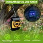 Isotronic linnut&otilde;rje komplekt, 2 tk, patareitoitel | tuvide, kajakate, vareste ja muude lindude vastu | linnupeleti ultraheli- ja valgusignaalidega | aedadele, istandustele, r&otilde;dudele - 2 x 40 m&sup2;