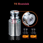 Bz 3d V6 Volcano All Metal Hotend, Volcano k&uuml;tteplokk, messingist d&uuml;&uuml;s 0,4 mm, titaanisulamist termobarj&auml;&auml;r V6 Volcano Hotendile, Prusa i3 Mk3s Mk3 Mk2 Mk2s, titaan, topeltekstruuder