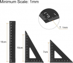 Geomeetriline komplekt 15 cm: joonlaud, nurk, kolmnurgad