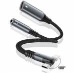Reagle Adapter Usb C kuni Mini Jack 3,5 mm kuni Usb-c Laadimine 60w