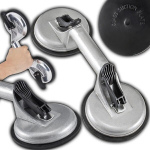 Retoo topelt vaakumklaasit&otilde;stuk, alumiiniumist vaakumt&otilde;stuk 2 iminapaga, l&auml;bim&otilde;&otilde;t 115 mm, kandev&otilde;ime kuni 100 kg, akende regulaator klaasile, plaatidele, marmorile, alumiiniumile, professionaalne t&ouml;&ouml;riist