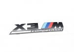 BMW X3 M F97 Competition tagumise pagasiruumi embleem kirjaga 51148077609 Ehtne