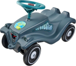 Big Bobby Car Classic Eco - l&uuml;katav auto alates 1. eluaastast, valmistatud taaskasutatud materjalist, rooli ja signaaliga, lastele vanuses 1-5 aastat (kuni 50 kg), antratsiit v&auml;rvi v&auml;rviliste kleebistega