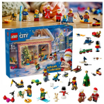 Lego advendikalender lastele, klotsid, kujukesed, j&otilde;uluteemaline 2024, 195 tk