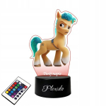 Plexido Lamp klaasil Uv My Little Pony Hitch Trailblazer Led + pult 16 v&auml;rvi