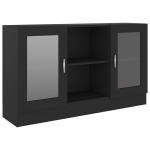 vitriinkapp，hoiukapp, must, 120 x 30,5 x 70 cm, tehispuit CFE79976