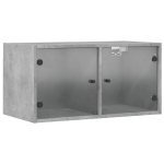 klaasustega k&uuml;lgkapp，hoiukapp, betoonhall, 68,5 x 37 x 35 cm CFE47440