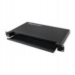 Qoltec Valguskaabli jaotuskilp Rack Odf siinil | 24 porti | Sc/sx