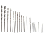 Orenic 25 tk mikro spiraalpuuride komplekt Hss mini puuride komplekt sirge varrega ehetele, kelladele, Pcb k&auml;sit&ouml;&ouml;le, 0,5&ndash;3 mm v&auml;ikesed puurid ehetele, v&auml;&auml;riskividele, kivide l&otilde;ikamiseks, k&auml;ev&otilde;rule, kaelakeele