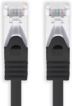 1attack.de 0.25 m - must - 1 tk Cat.7 v&otilde;rgukaabel Sftp (toores kaabel) patch kaabel (set) 10000 Mbit/s - 500 Mhz komplekteeritud 2 Rj45 pistikuga Cat6a