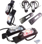 Web Truck 2 x led &auml;&auml;retulede marker valgusti rippasendis tuli 12-24 V 3 v&auml;rvi valge punane oranž veoautodele autodele haagistele karavanidele jne.