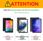 Succtopy &uuml;mbris galaxy tab a8 10.5 tolli 2021 folio klapp Pu nahast kaitse&uuml;mbris galaxy tab a8 2021, pliiatsi hoidikuga statiiv &uuml;mbris rahakott tableti&uuml;mbris samsung galaxy tab a8 sm-x200/x205/x207 - must