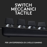 Logitech G G413 Tkl Se mehaaniline m&auml;nguriklaviatuur - kompaktne taustavalgustusega klaviatuur mehaaniliste puutetundlike l&uuml;lititega, anti-ghosting, &uuml;hildub Windowsi ja Macos-iga, itaalia keel