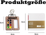 Mini palett, mini akvarellikomplekt, akvarellikomplekt Pocketartist reisikomplekt koos klambritega maalijatele, kunstnikele, &otilde;pilastele (1 palett, 1 joonistusraamat, 1 sulepea, 1 v&auml;rvikarp)