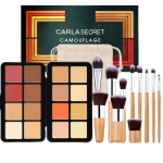 Mknzome 16 v&auml;rvi korrigeeriv peitekreemipalett, peitekreemi meigipalett kontuurimiseks koos meigipintsliga, meigi esilet&otilde;stmise p&otilde;sepunapalett, kreemjas p&auml;ikesepuuder v&auml;rvikorrektor