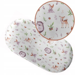 Ankras puuvillane voodilina kummiga vankrile, h&auml;llile