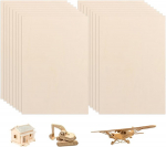 Videtol, 16 tk papli vineerpaneelide komplekt, 300 x 200 x 1,5 mm puidust k&auml;sit&ouml;&ouml;laud, puitpaneelid mudelitele, isetegemise puidut&ouml;&ouml;deks, maalimine, kunst ja k&auml;sit&ouml;&ouml;, dekoratsioonid