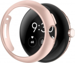Beliyo kaitse&uuml;mbris, &uuml;hildub google pixel watch 3-ga, kukkumisvastane, kokkup&otilde;rkevastane, s&otilde;rmej&auml;ljevastane, raam, pc p&otilde;rutuskindel igak&uuml;lgne kaitsekate (45 mm, roosa)