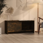 vidaXL telerialus, suitsutatud tamm, 90 x 35 x 40 cm, puitlaastplaat, Ruda