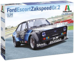 Italeri 3664s - 1:24 Ford Escort Zakspeed Size 2 D&w ehituskomplekt, seisev mudel, k&auml;sit&ouml;&ouml;, hobi, liimimine, plastikkomplekt, detailne sinine, It3664, mitmev&auml;rviline, keskmine