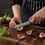 Wakoli Edib Damaskuse noakomplekt 3 tk &ndash; koka nuga, nakiri ja universaalne nuga vg10 s&uuml;damikuga (20/17,5/12,5 cm), 67 kihti Damaskuse teras, pakka puidust k&auml;epide, puidust karbis &ndash; arendatud saksamaal