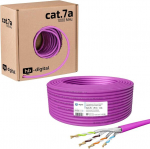 Hb-digital Cat.7a v&otilde;rgukaabel Lan paigalduskaabel Awg 23/1 kaabel Cat 7 vask professionaalne S/ftp Pimf Lszh halogeenivaba Rohs-&uuml;hilduv Cat7a Cat.7a Etherneti andmesidekaabel 10gbit 1000mhz 10 Gigabit