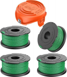 Xijiang Gh3000 murutrimmeri pool, 4 x Sf-080 asenduspooli ja 1 x trimmeri poolikork Black & Decker Gh3000 Gl8033 Gl8033-qs Gl9035 murutrimmerile