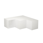 Nurgaga Telerialus, Compact, Decortie, 94.2 x 31.4 x 90.6 cm, Valge