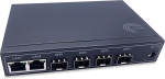 Elfcam&reg; - gigabit ethernet lan l&uuml;liti 4 x gigabit sfp 1.25g portide ja 2 x gigabit ethernet portidega 10/100/1000mbps, plug and play gigabit l&uuml;liti lan splitter (4 sfp porti)