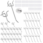 Deautie pegboard konksude komplekt, pegboard konksud &uuml;mmarguse auguga, pegboard konksude sortiment, kaitsekattega jaem&uuml;&uuml;giks, kaupade riputamiseks, t&ouml;&ouml;riistade klassifitseerimiseks (5 cm + 10 cm)