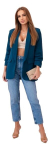 Naiste tumesinine Blazer Florita 33156-62749-Universalus, Universaalne