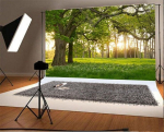 Yongfoto 3 x 2 m vin&uuml;&uuml;lfoto taust, loodusmaastik, mets, rohumaa, lilled, fotograafia taust fotosessioonideks, portreefotodeks, pidudeks, lastele, pulmafotostuudio rekvisiidid