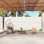 vidaXL lahtit&otilde;mmatav k&uuml;lgsein, kreemjasvalge, 220 x 1000 cm