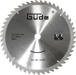 G&uuml;de 55023 puidusaag hm 250 x 20 x 50z (karbiid, 25 cm l&auml;bim&otilde;&otilde;t, 2 cm saetera ava, 50 hammast, 2,8 mm saetera paksus, maksimaalsete l&otilde;igete jaoks kuni 7000 p/min)