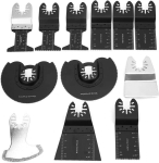 12 tk v&otilde;nkuvate saelehtede komplekt, professionaalsed universaalsed metalli, puidu multit&ouml;&ouml;riista terad puidu, plasti, pehme metalli, puidu metalli v&otilde;nkuvate tarvikute komplekt, vaikimisi, t&ouml;&ouml;stuslik