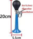 Clown Horn, 2 tk jalgratta signaalid 20 x 5.5 x 5.5 cm Vintage Metal Bicycle Horn, Terrifier Art (punane, sinine)
