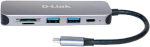D-link Dub-2325 5-in-1 Usb-c kaardilugeja