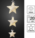 Led akna kaunistus, 20 sooja valget led, l&auml;bim&otilde;&otilde;t 150/200/250