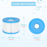Qnine Mullivanni filter Type S1 Intex Purespa jaoks, basseini filter Intex 29001e jaoks, filtrikassett mullivannile Intex, 6 tk