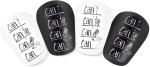 4 tk mini jalgpalli s&auml;&auml;rekaitsmed, 10 x 6 cm, mini jalgpalli s&auml;&auml;rekaitsmed, v&auml;ikesed s&auml;&auml;rekaitsmed, jalgpall t&auml;iskasvanutele ja teismelistele lastele, isetegemine (must ja valge)