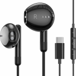 Usb c k&otilde;rvaklapid iphone 16 15 plus pro max ipad pro jaoks, usb c kaabliga k&otilde;rvasisesed k&otilde;rvaklapid, mikrofon, helitugevuse reguleerimine samsung s24 s23 s22 s21 s20 a53 a54 google pixel 8 7 6a 5 4 oneplus 10 9 jaoks