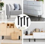 4 t&uuml;kki metallist lauajalad, 35 cm kokkuklapitavad lauajalad, m&ouml;&ouml;bli tugijalad, kokkuklapitavad asendusjalad, m&ouml;&ouml;blijalad p&otilde;randakaitsmetega voodile, lauajalad, m&ouml;&ouml;bel, diivanid, voodid, laud, s&ouml;&ouml;gituba