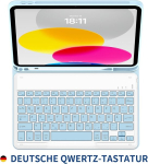 Easyacc Ipad 11 (a16) / 10. p&otilde;lvkonna &uuml;mbris klaviatuuriga 11/10,9 tolli 2025/2022 (a2757/a2777/a3356/a3355), magnetiline eemaldatav pliiatsi hoidjaga klaviatuur, sinine